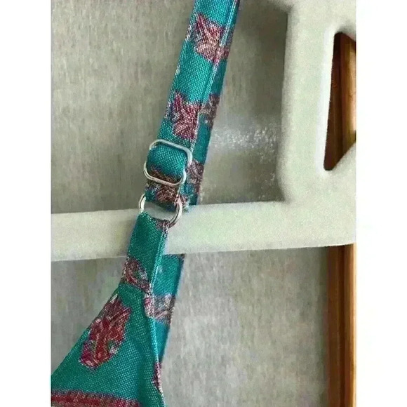 NWT Womens Anthropologie Raga Boho Multicolor Paisley Print Blousey Cropped Top - Picture 7 of 10